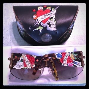 Ed Hardy vintage tattoo eyewear in stellar cond.✨